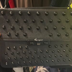 Foley + Corinna Black Studded Handbag